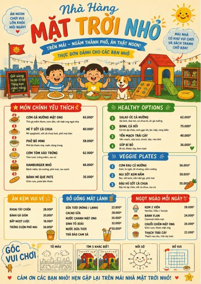 Kids Playful kids-menu menu template preview