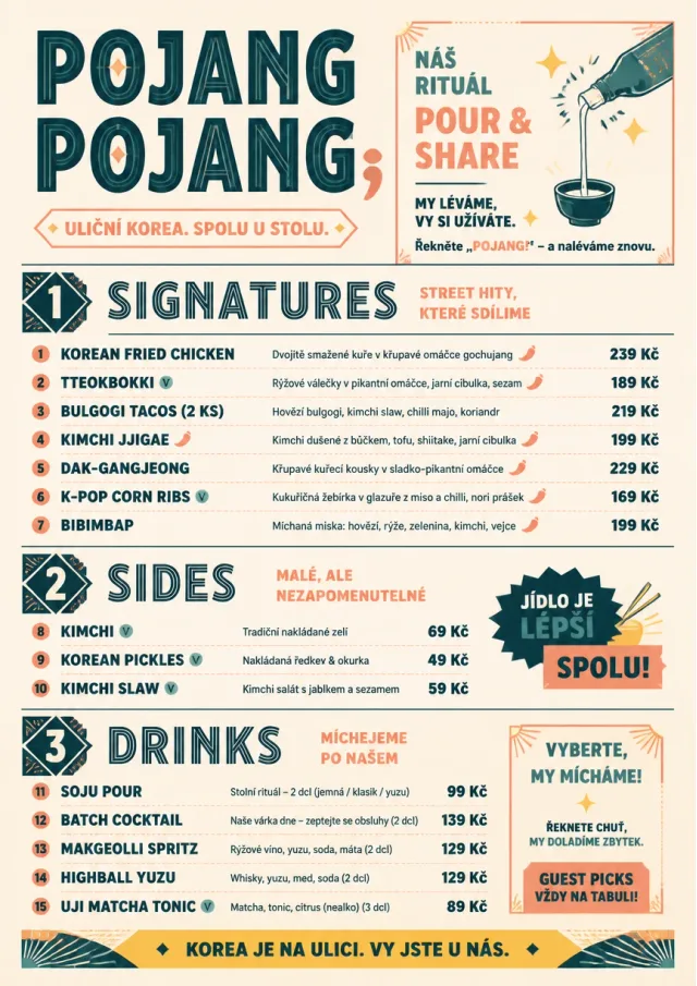 Street Stall Flyer korean-menu menu template preview
