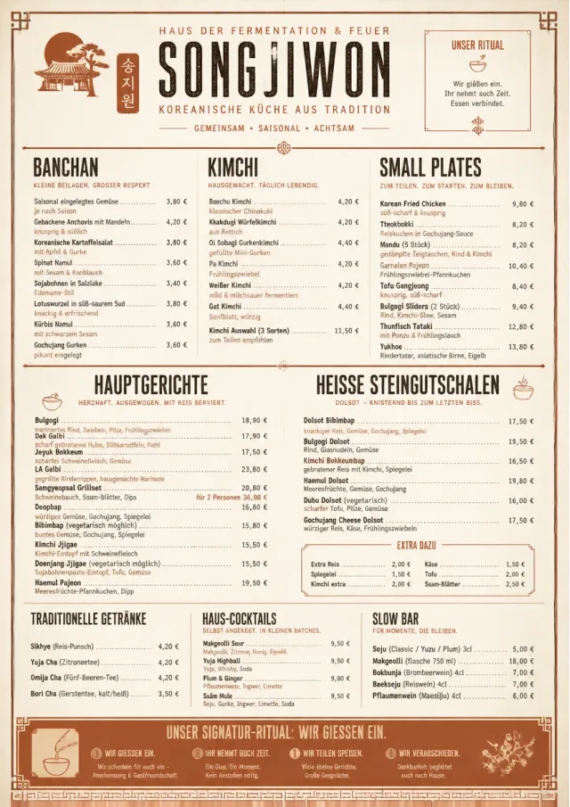 Heritage Tradition korean-menu menu template preview