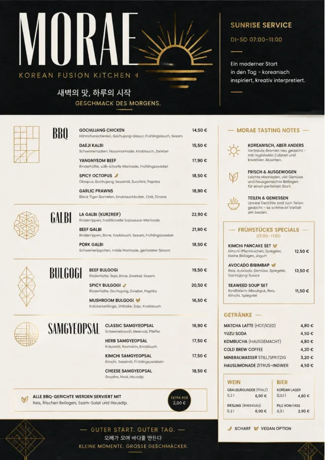 Modern Fusion korean-menu menu template preview