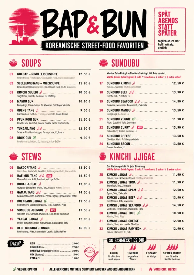 Street Stall Energy korean-menu menu template preview