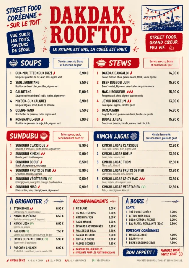 Street Stall Energy korean-menu menu template preview
