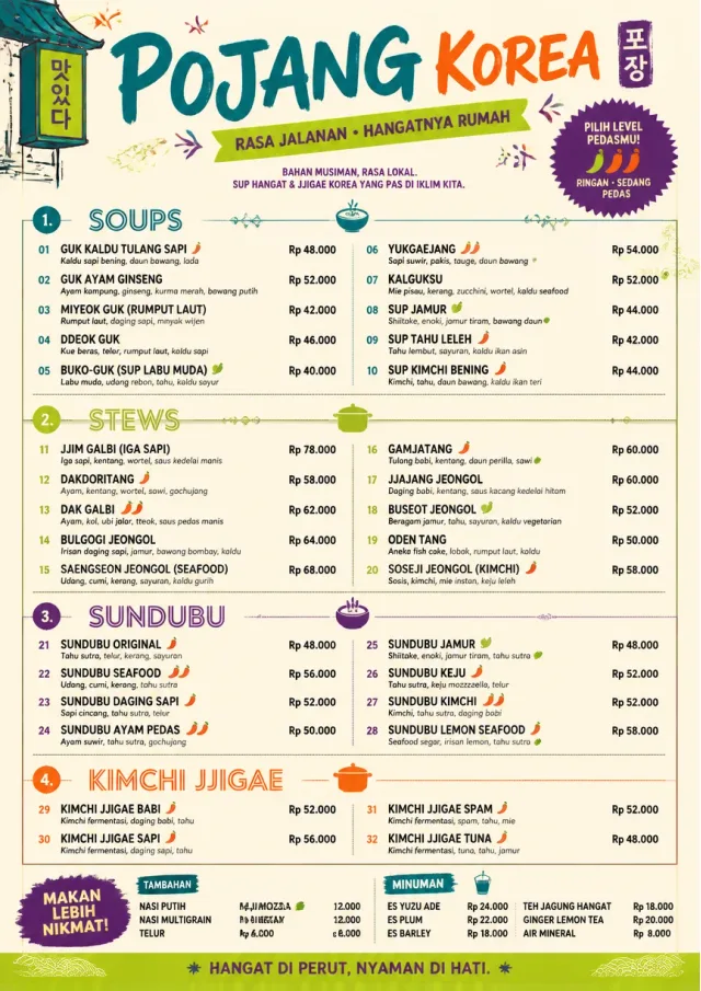 Street Stall Energy korean-menu menu template preview