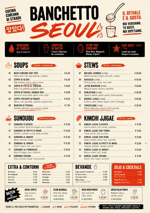 Street Stall Energy korean-menu menu template preview