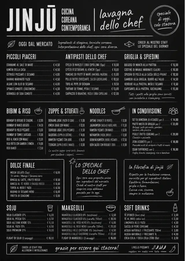 Chef Specials Board korean-menu menu template preview