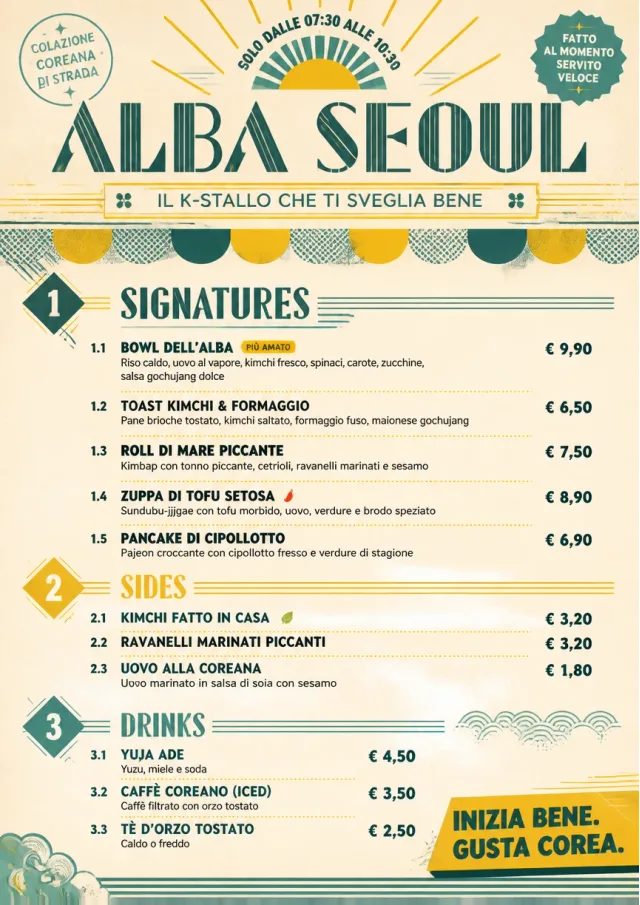 Street Stall Flyer korean-menu menu template preview