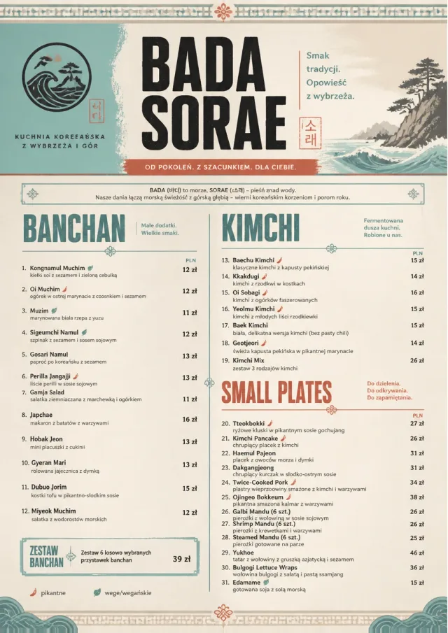 Heritage Tradition korean-menu menu template preview
