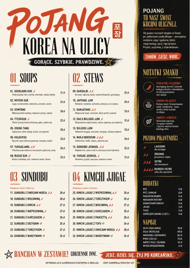 Street Stall Energy korean-menu menu template preview