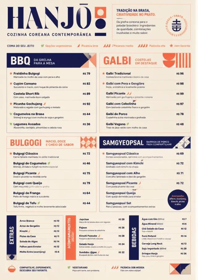 Modern Fusion korean-menu menu template preview