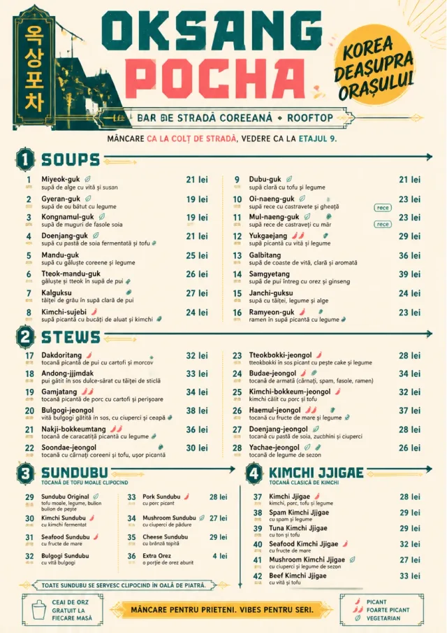 Street Stall Energy korean-menu menu template preview
