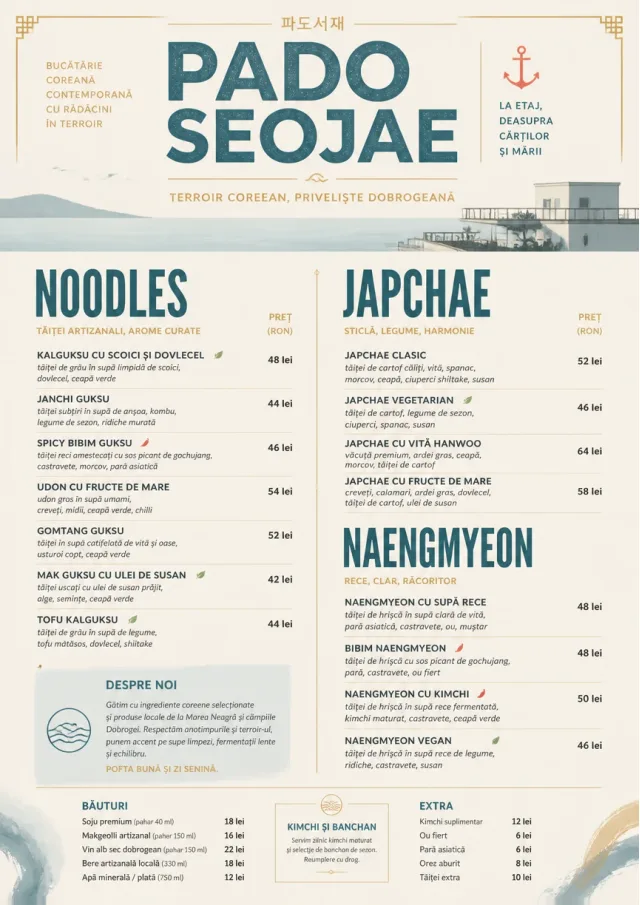 Fine Regional korean-menu menu template preview