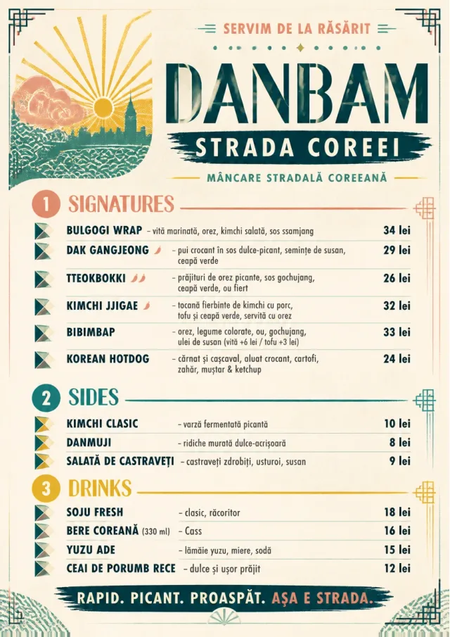 Street Stall Flyer korean-menu menu template preview
