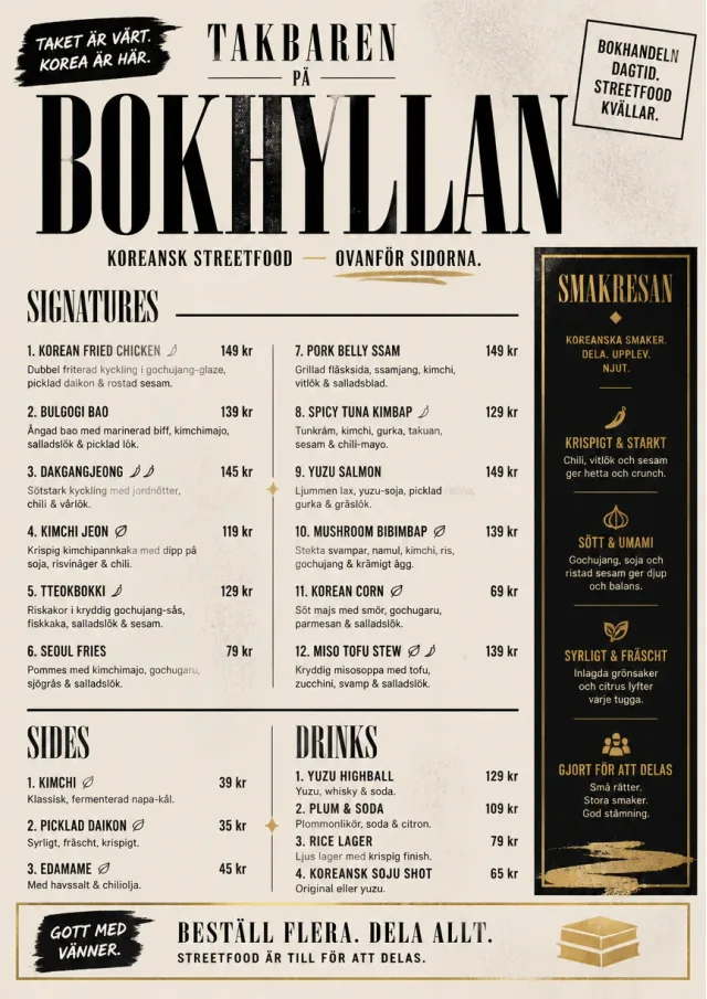 Street Stall Flyer korean-menu menu template preview