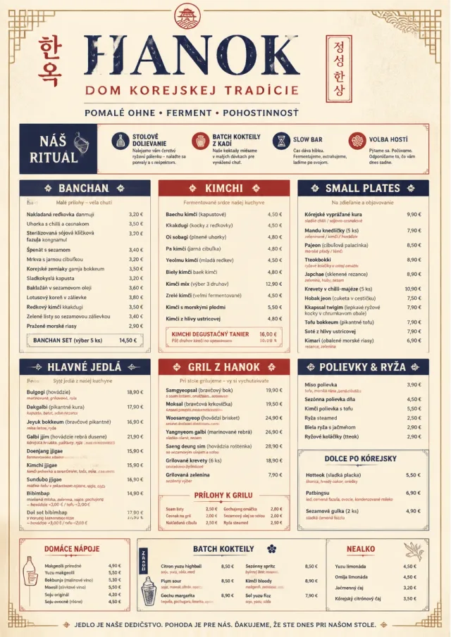 Heritage Tradition korean-menu menu template preview