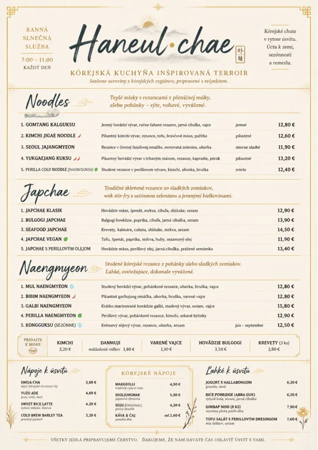 Fine Regional korean-menu menu template preview