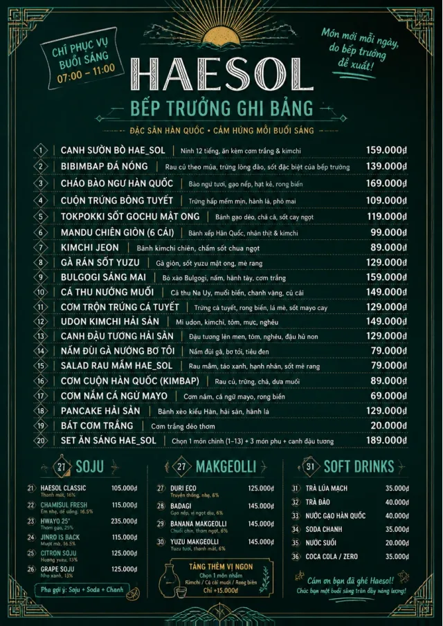 Chef Specials Board korean-menu menu template preview