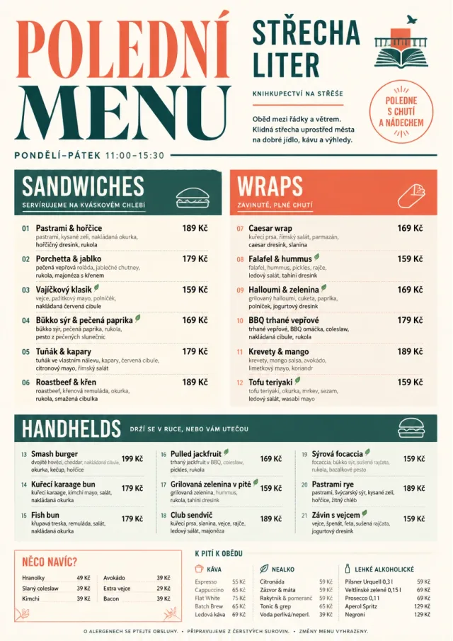 Modern Brunch Editorial lunch-menu menu template preview