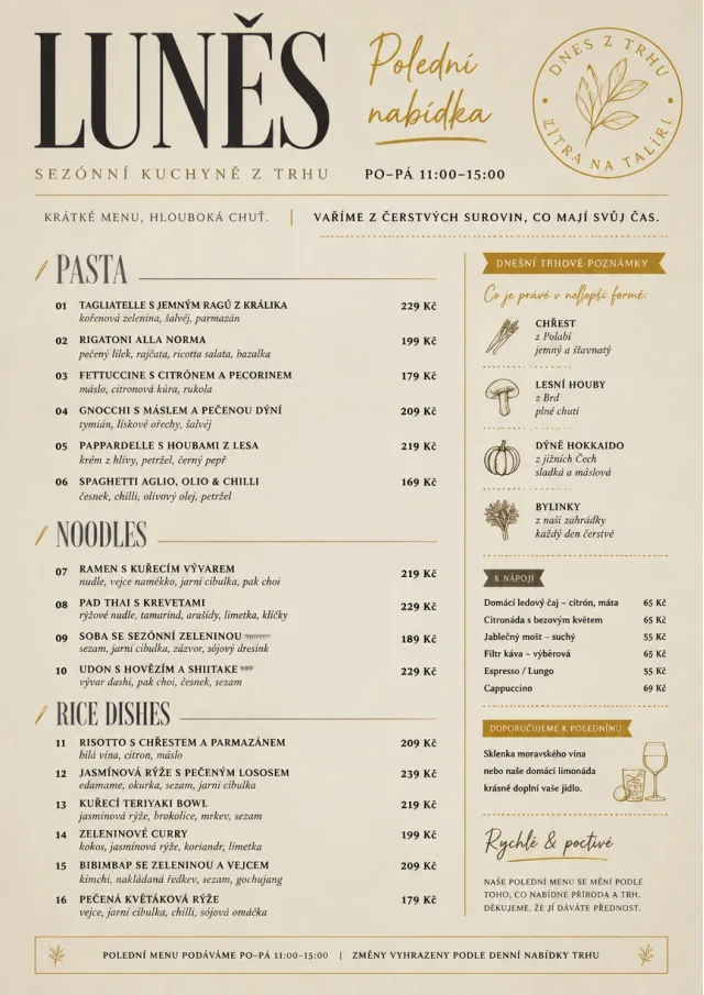 Market Fresh Midday lunch-menu menu template preview
