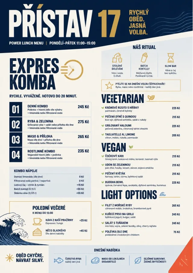 Power Lunch lunch-menu menu template preview