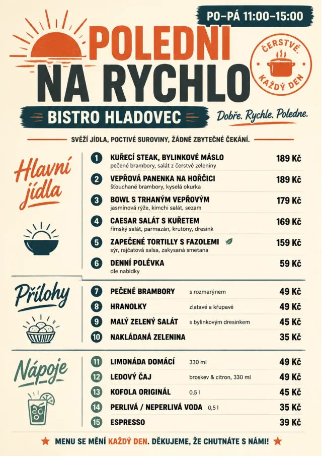 Counter Quick Board lunch-menu menu template preview