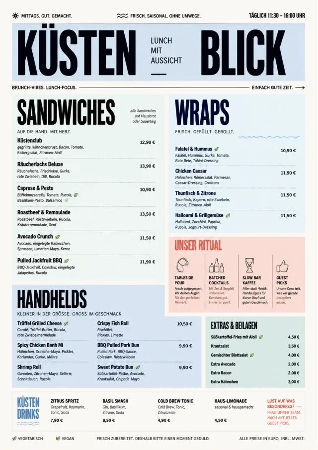 Modern Brunch Editorial lunch-menu menu template preview