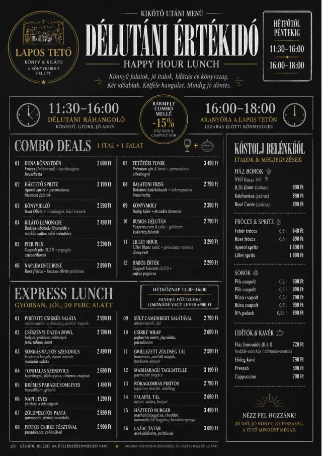 Happy Hour Promo lunch-menu menu template preview
