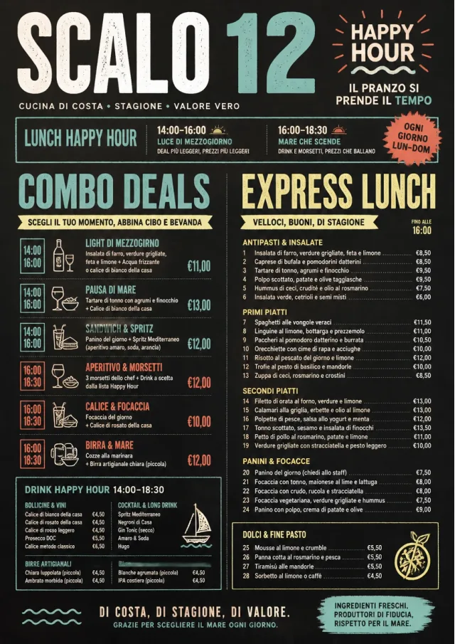 Happy Hour Promo lunch-menu menu template preview