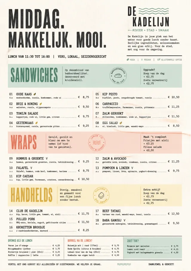 Modern Brunch Editorial lunch-menu menu template preview