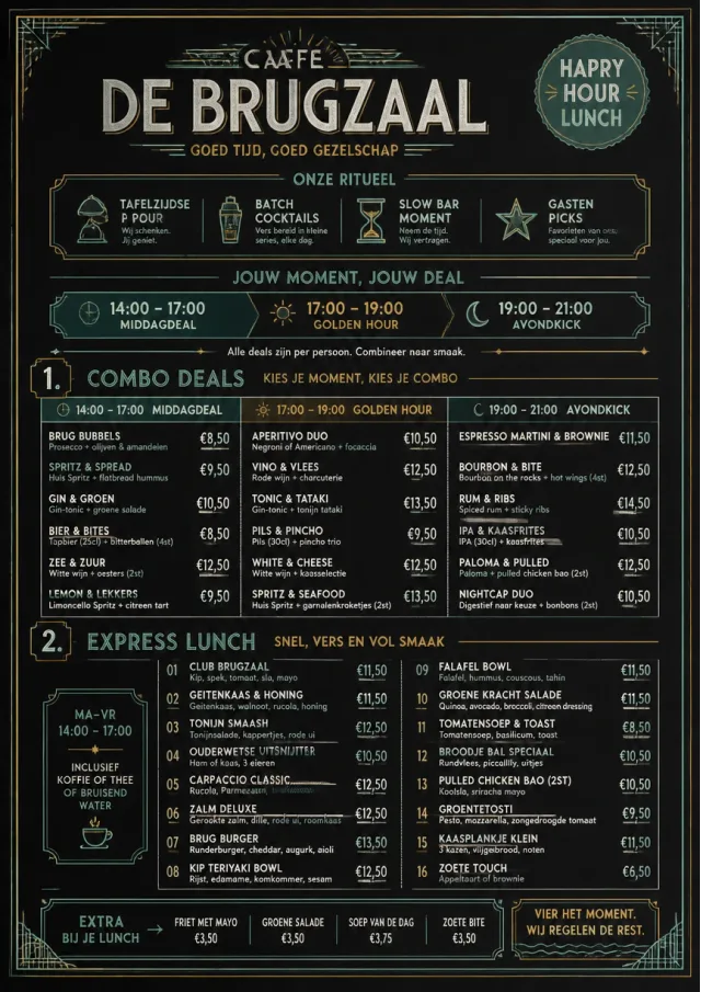 Happy Hour Promo lunch-menu menu template preview