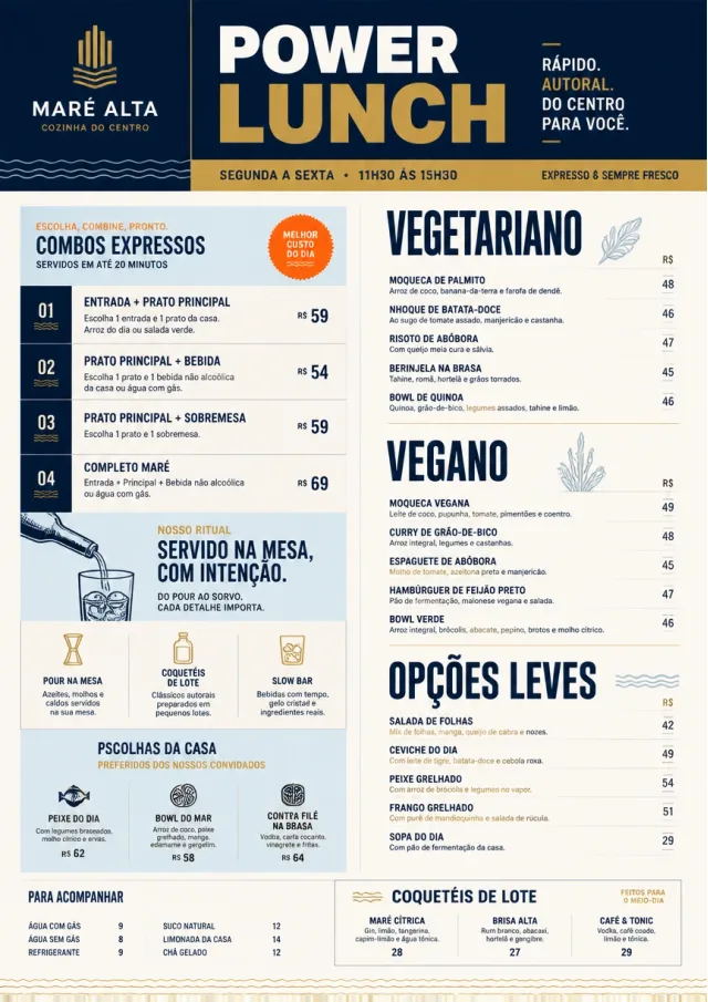 Power Lunch lunch-menu menu template preview