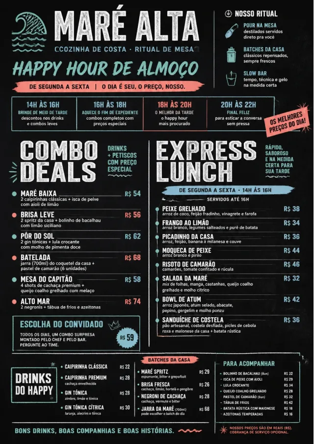 Happy Hour Promo lunch-menu menu template preview
