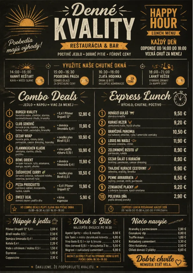 Happy Hour Promo lunch-menu menu template preview