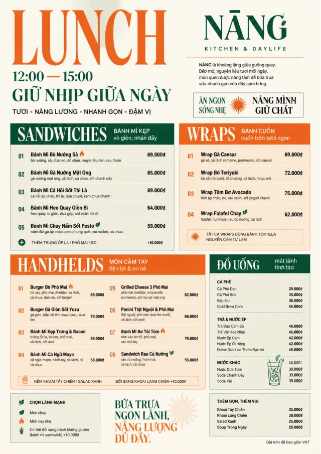 Modern Brunch Editorial lunch-menu menu template preview
