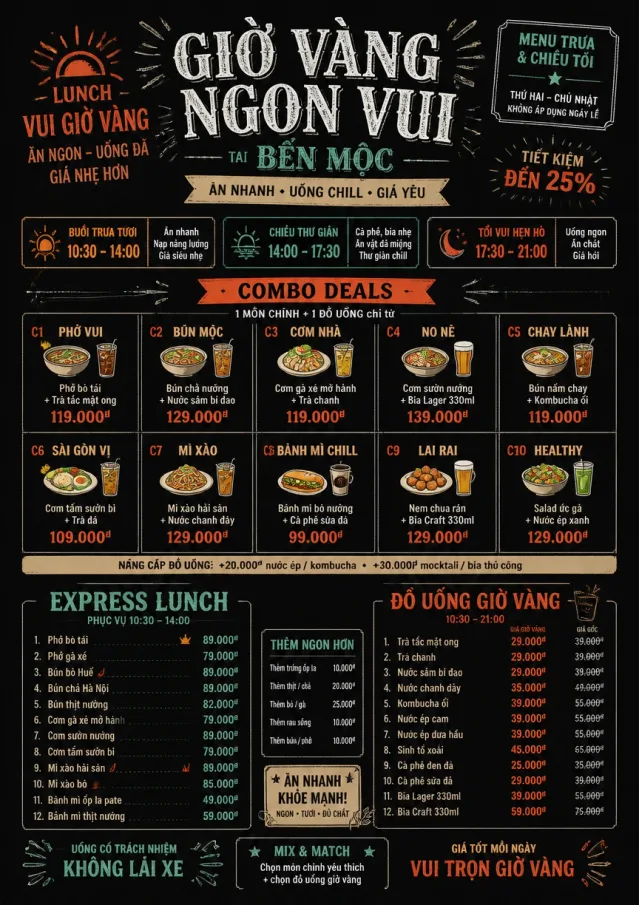 Happy Hour Promo lunch-menu menu template preview