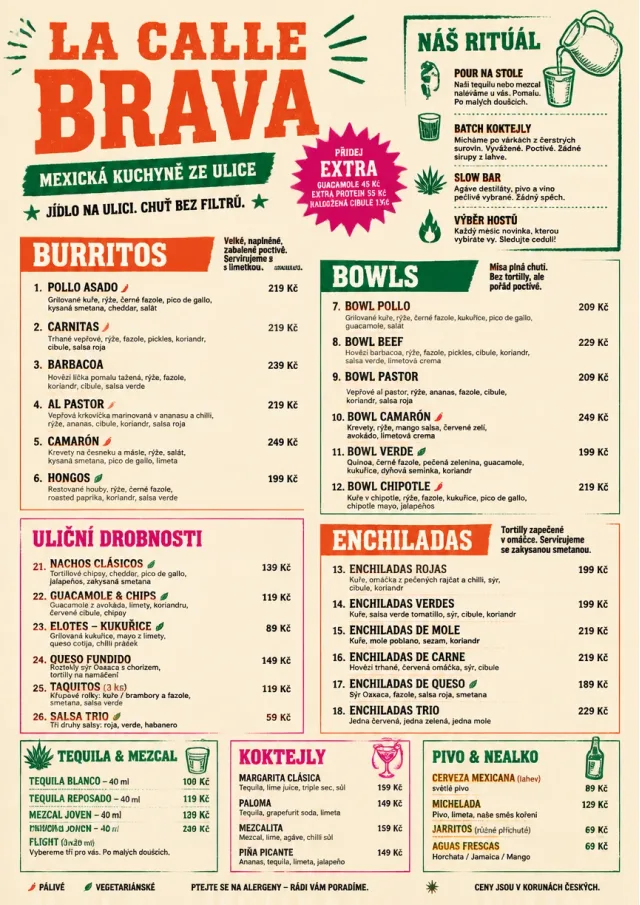 Street Stall Energy mexican-menu menu template preview