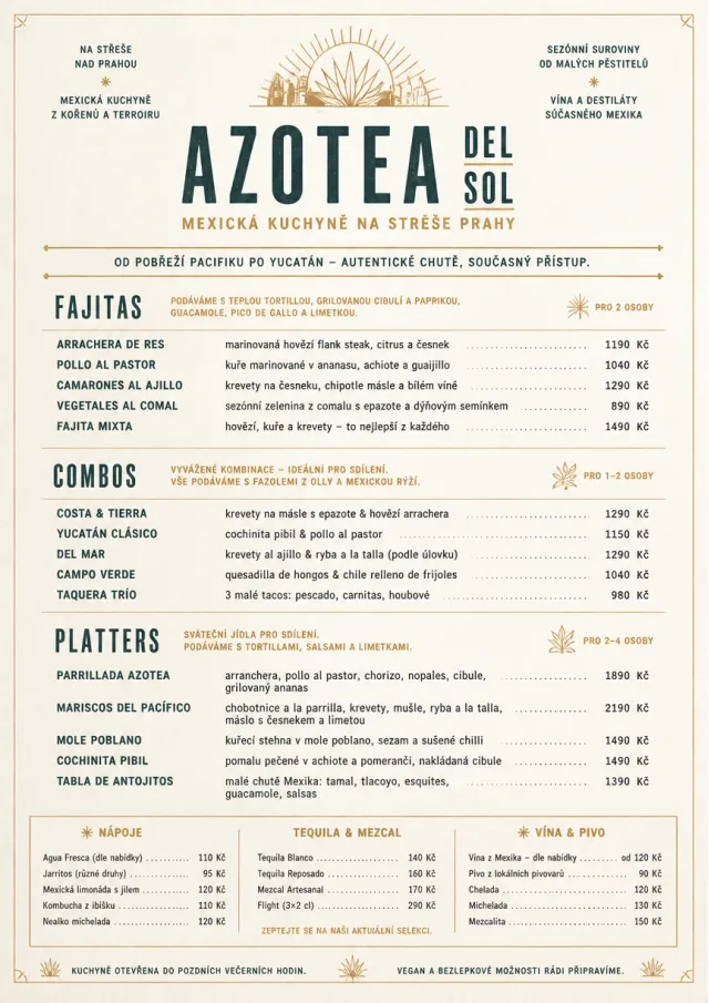 Fine Regional mexican-menu menu template preview