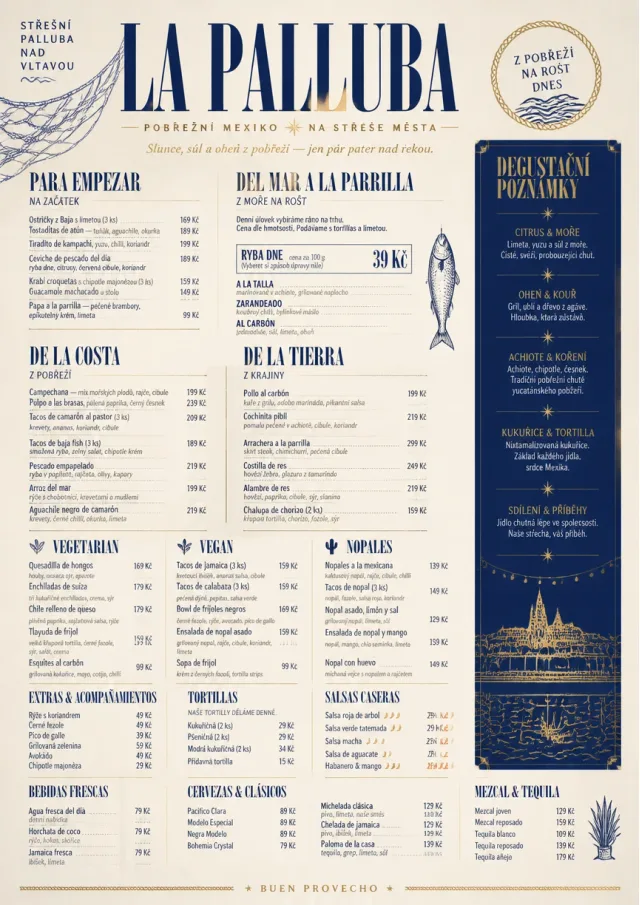 Coastal Regional mexican-menu menu template preview