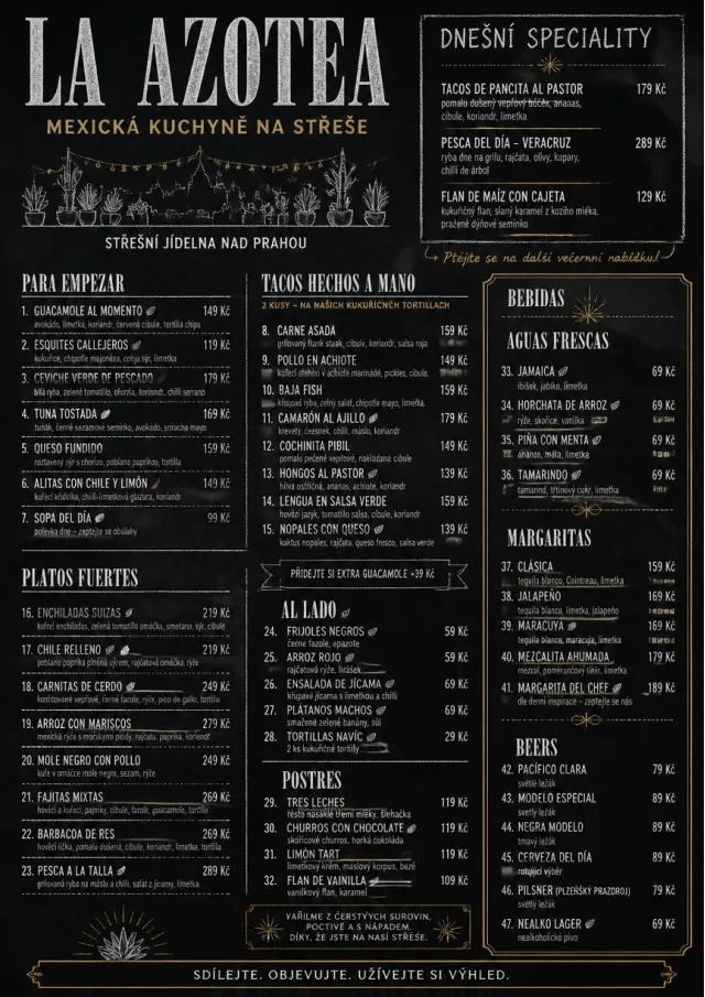 Chef Specials Board mexican-menu menu template preview