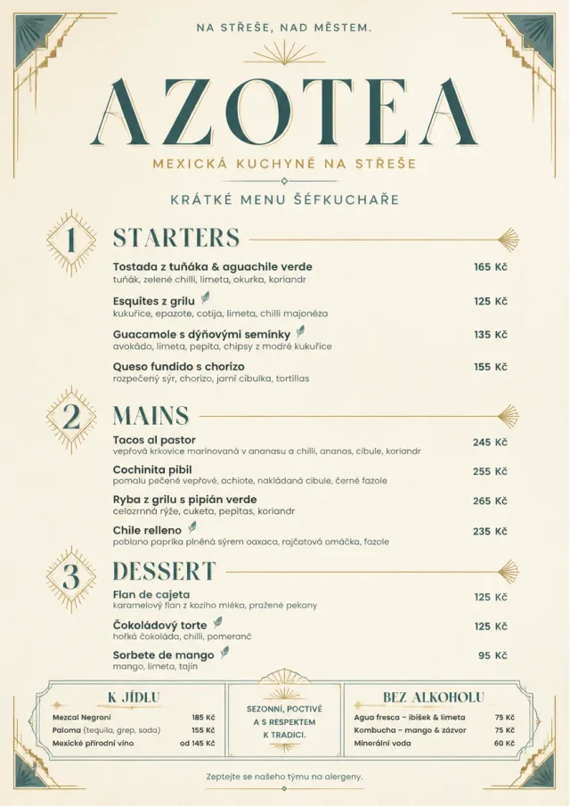 Chef Carte Brève mexican-menu menu template preview