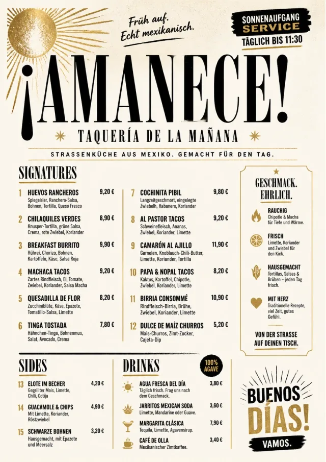 Street Stall Flyer mexican-menu menu template preview