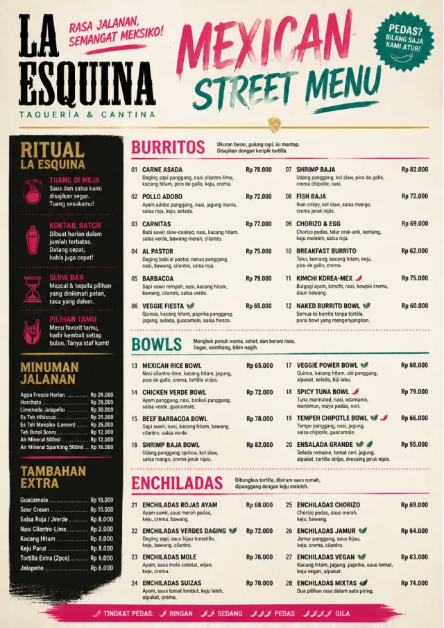 Street Stall Energy mexican-menu menu template preview