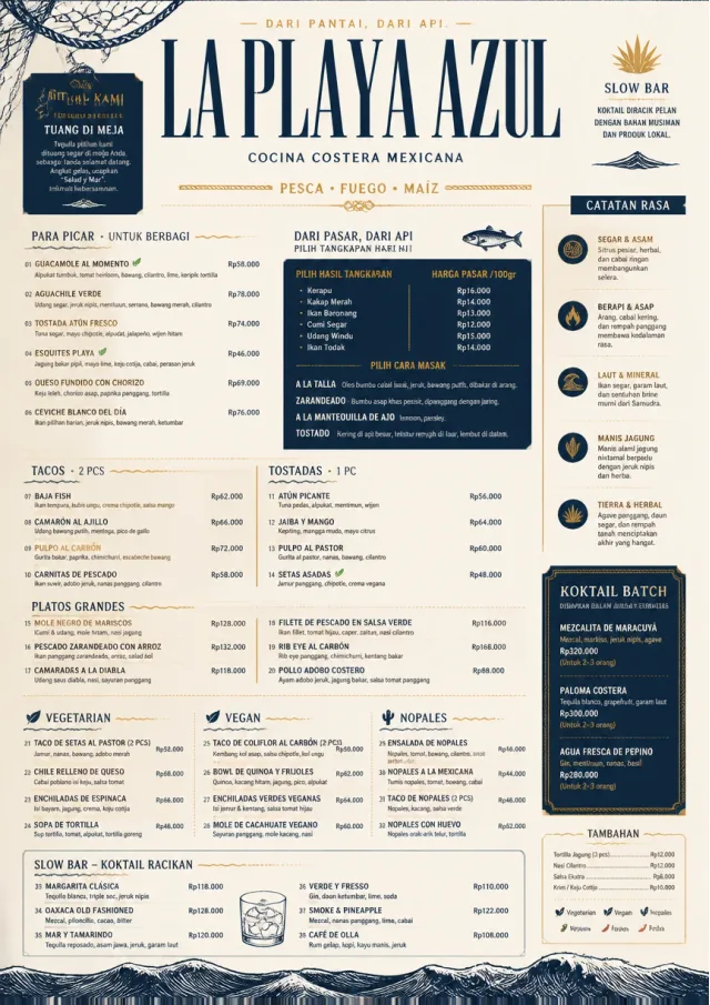 Coastal Regional mexican-menu menu template preview