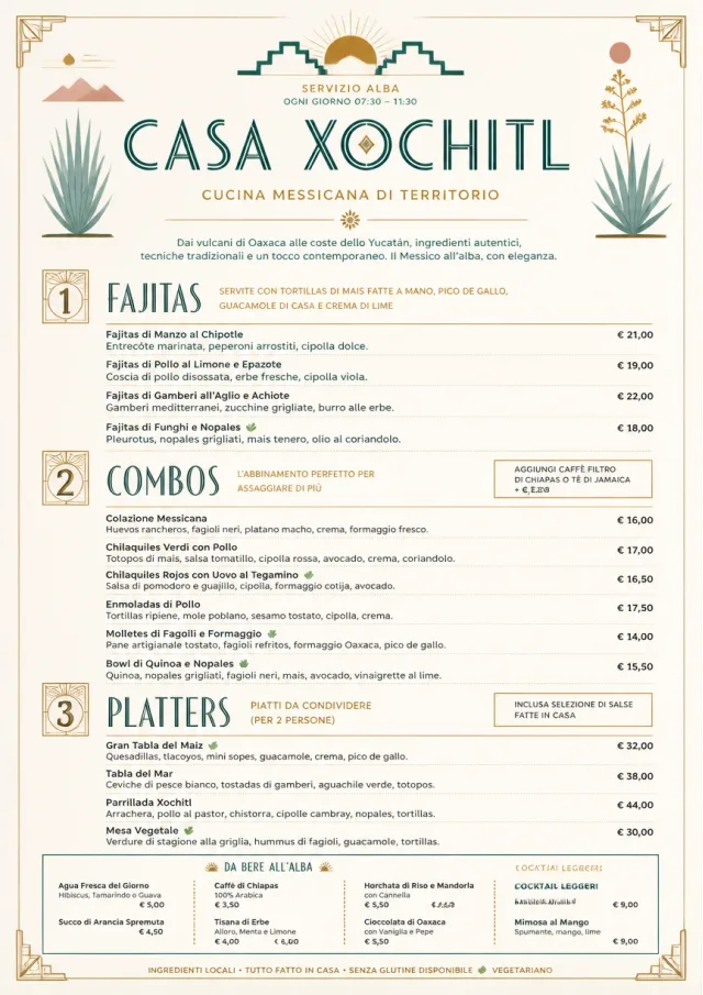Fine Regional mexican-menu menu template preview