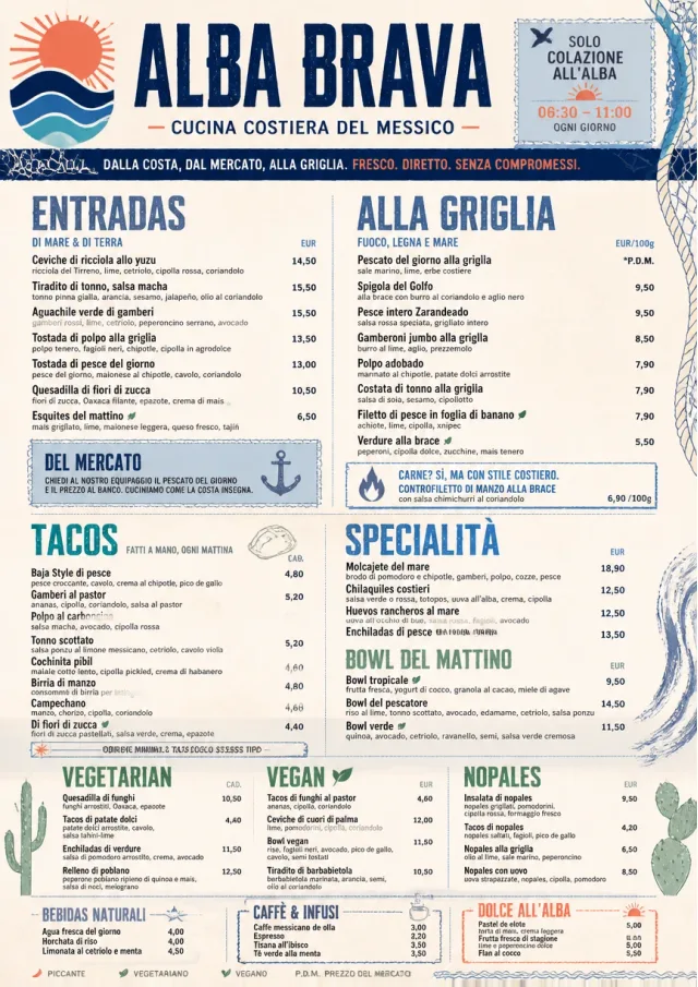 Coastal Regional mexican-menu menu template preview