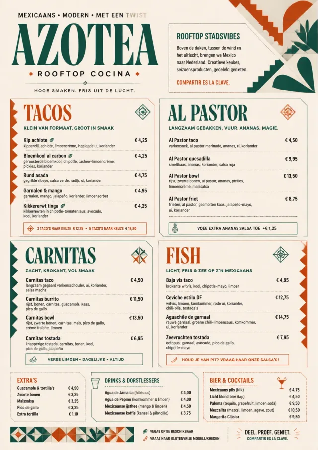 Modern Fusion mexican-menu menu template preview