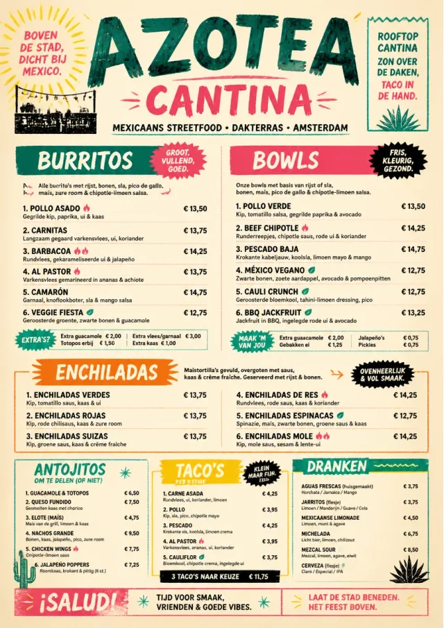 Street Stall Energy mexican-menu menu template preview