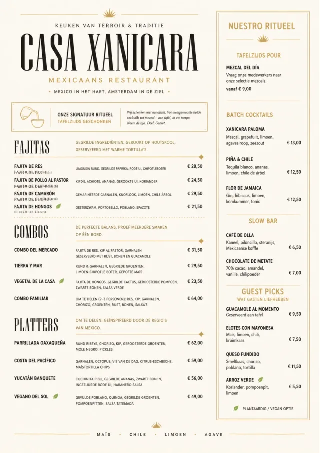 Fine Regional mexican-menu menu template preview