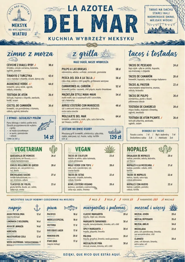 Coastal Regional mexican-menu menu template preview