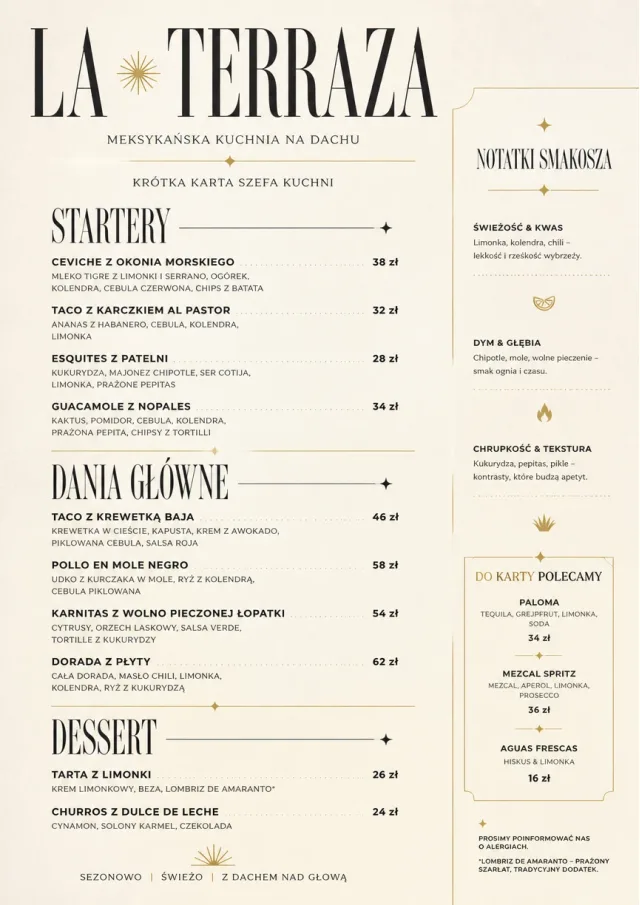 Chef Carte Brève mexican-menu menu template preview