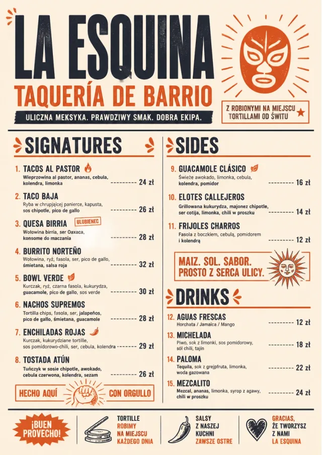 Street Stall Flyer mexican-menu menu template preview